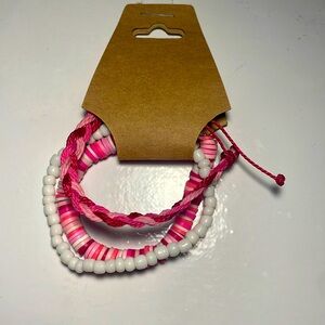 Pink Bracelet Set🩷🤍